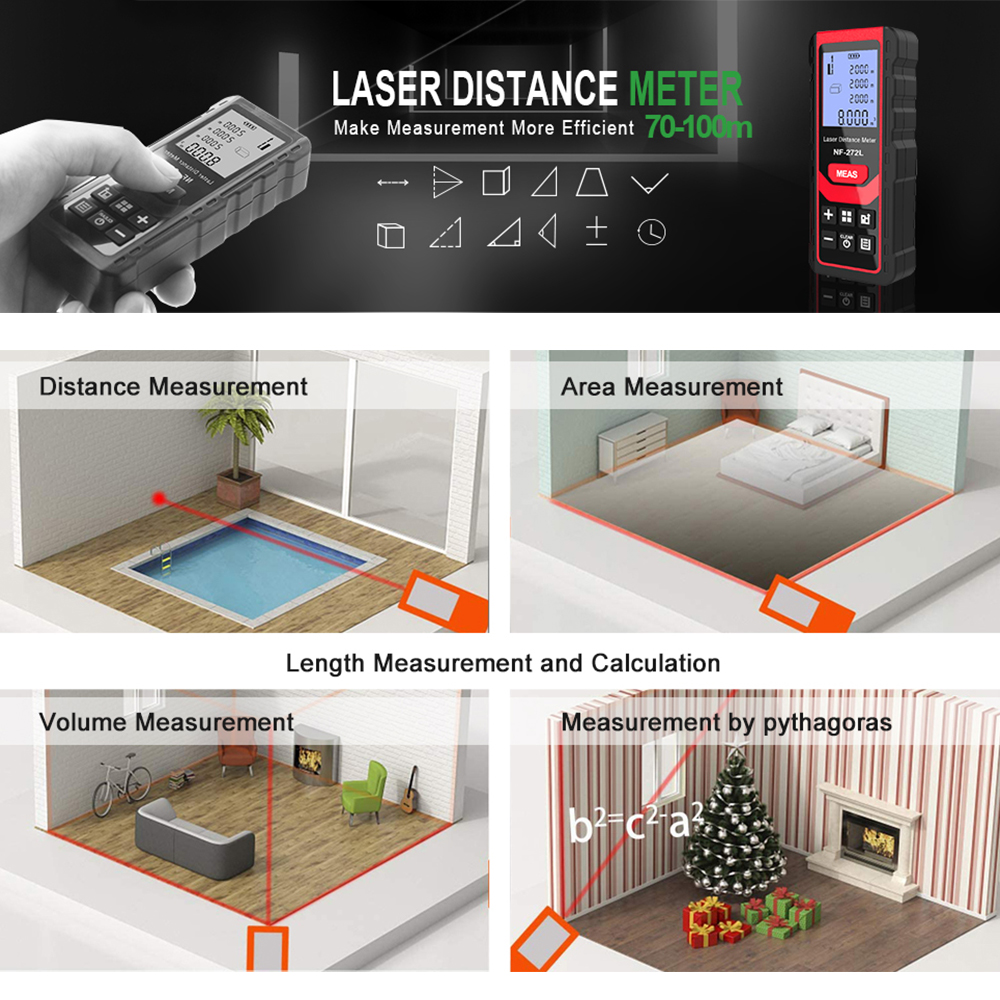 Noyafa NF-271 Laser Distance M – Industrial Laser Rangefinder recenzja i cena