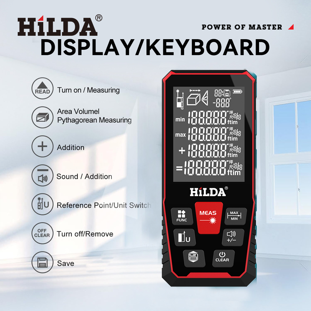HILDA Laser Distance 50M/100M/ – Industrial Laser Rangefinder recenzja i cena