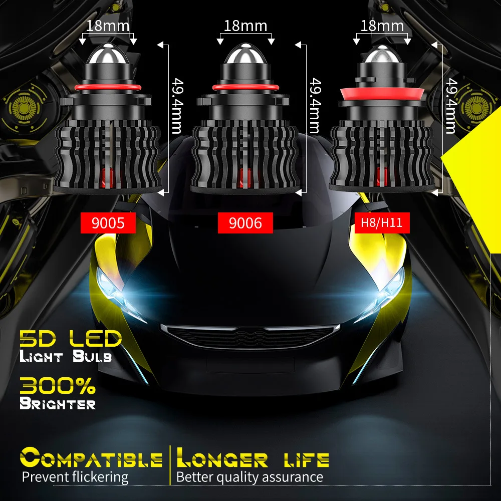9005HB3 9006HB4 Led Laser Fog  – Laser Focus Lens recenzja i cena