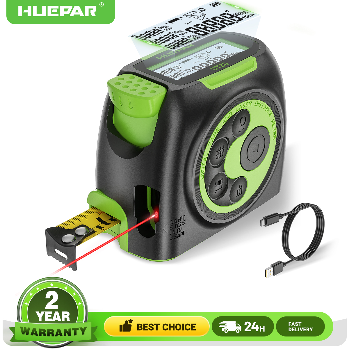 Huepar Digital 60M 197ft Laser – Industrial Laser Rangefinder recenzja i cena