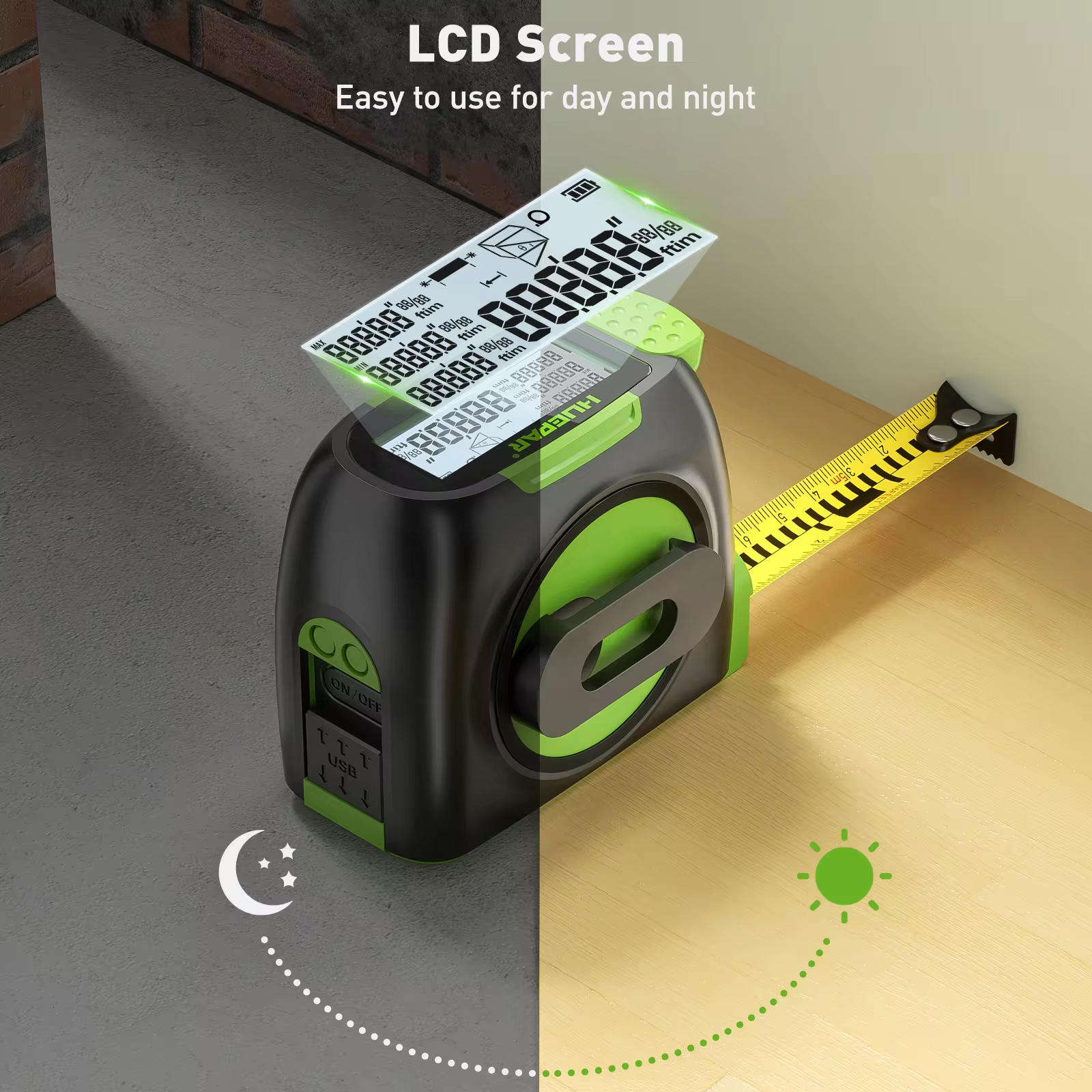 Huepar Digital 60M 197ft Laser – Industrial Laser Rangefinder recenzja i cena