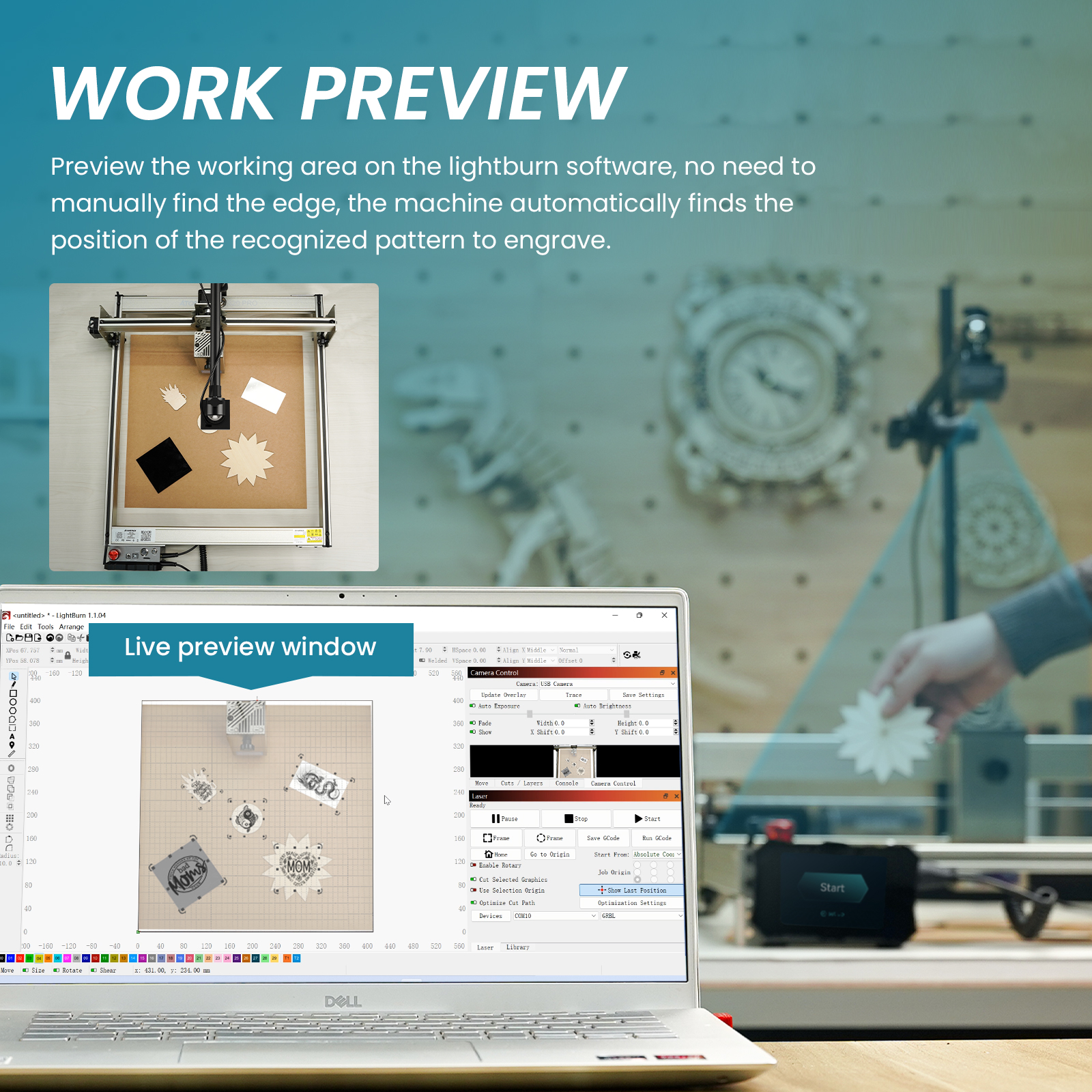 Atomstack Lightburn Camera Kit – Xtool Industrial Laser recenzja i cena